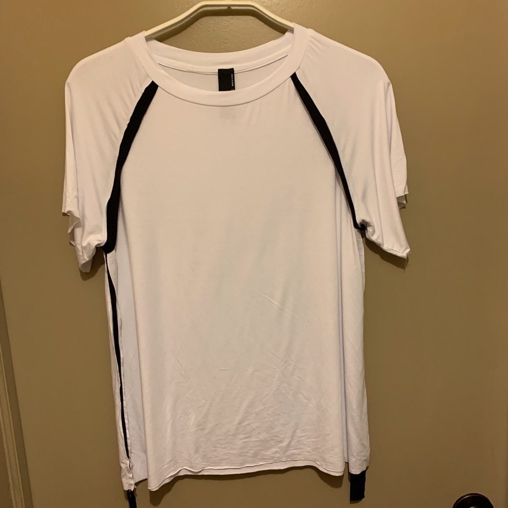 bobi Los Angeles white with black trim t shirt